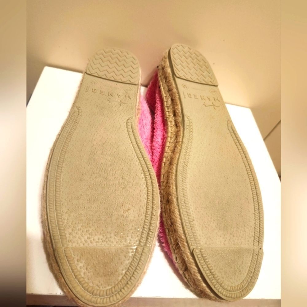 Manebí "Sydney" For Anthropologie Pink Terry Cloth Espadrilles Sz.9/40 Ret.$125 - Picture 11 of 13